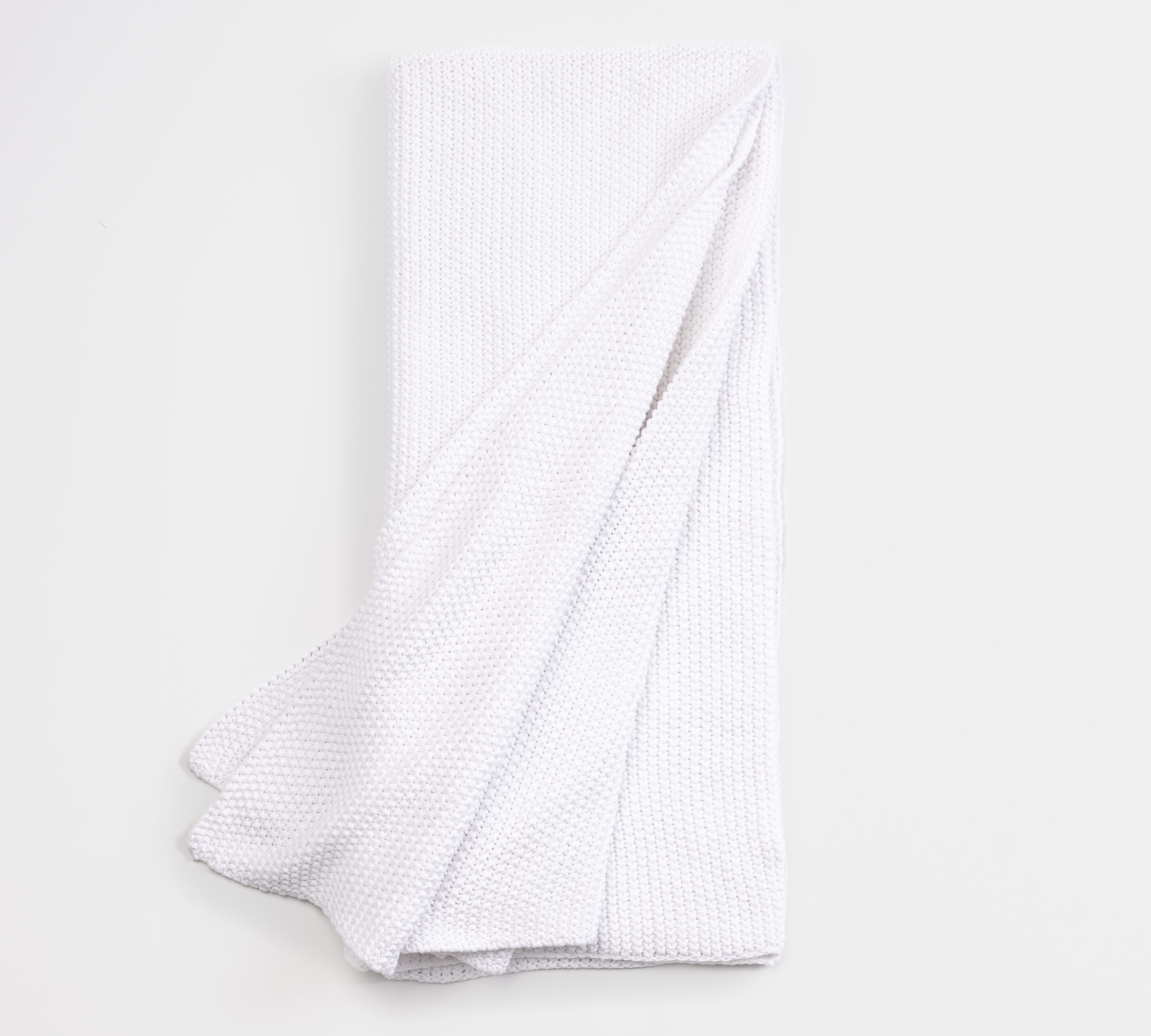 Kd2002wth44 | Amity Home Amity home egan throw in white textured knit