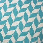 Amity home halden pillow in aqua  white   knitted leaf pattern