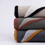 Amity home kirk quilt in laurel   diamond quilted with ribbed trim