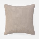 Amity home amory sham in natural   ribbed knit texture