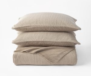 Amity home amory coverlet in natural   striped knit texture