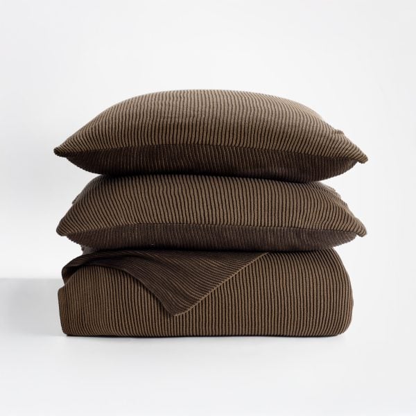 AMORY COVERLET, TOBACCO