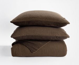 Amity home amory coverlet in tobacco   chunky ribbed knit texture