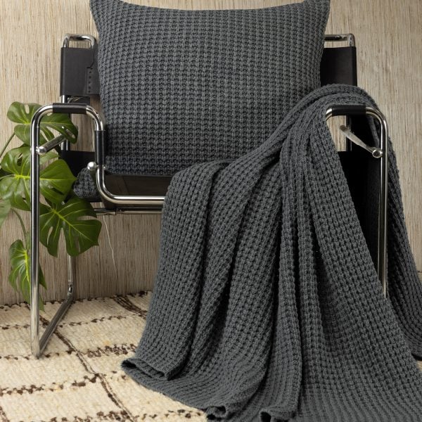 MASON, STEEL BLUE, THROW