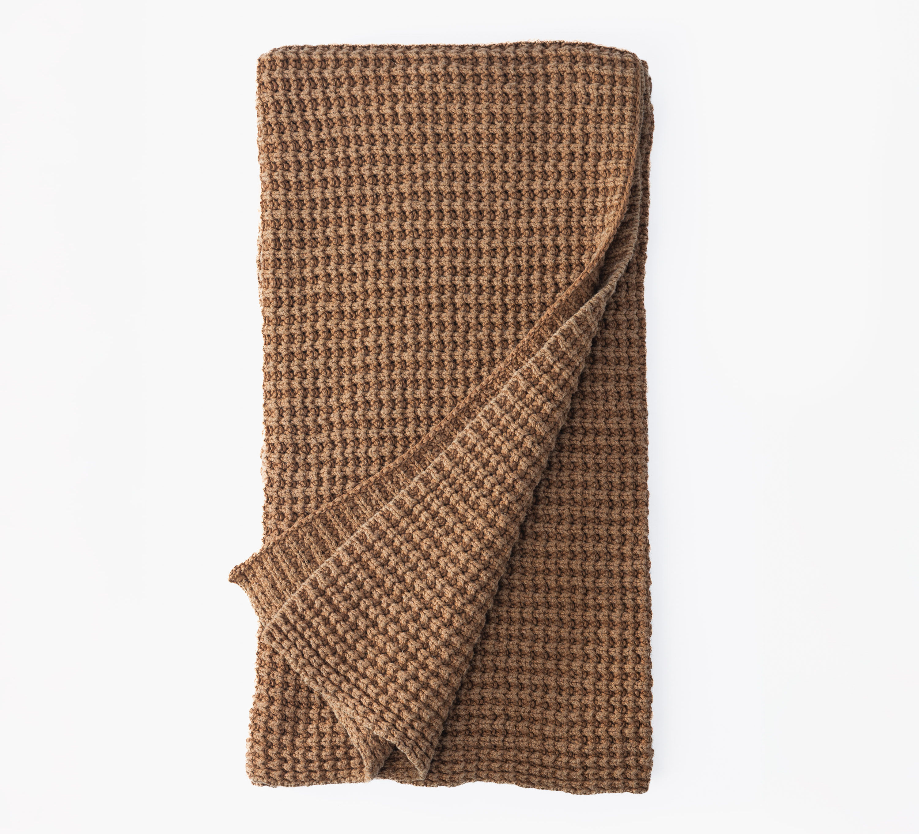Kd2044cth14 | Amity Home Amity home mason throw in copper waffle knit texture