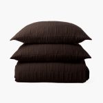 Amity home somaya coverlet in cocoa   vertical channel quilted