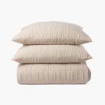 Amity home somaya coverlet in opal   vertical channel quilted texture