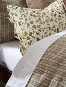 Amity home mallory quilt in laurel   hand quilted floral pattern