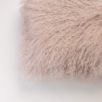 Amity home juno lumbar pillow in dove   curly tibetan sheepskin