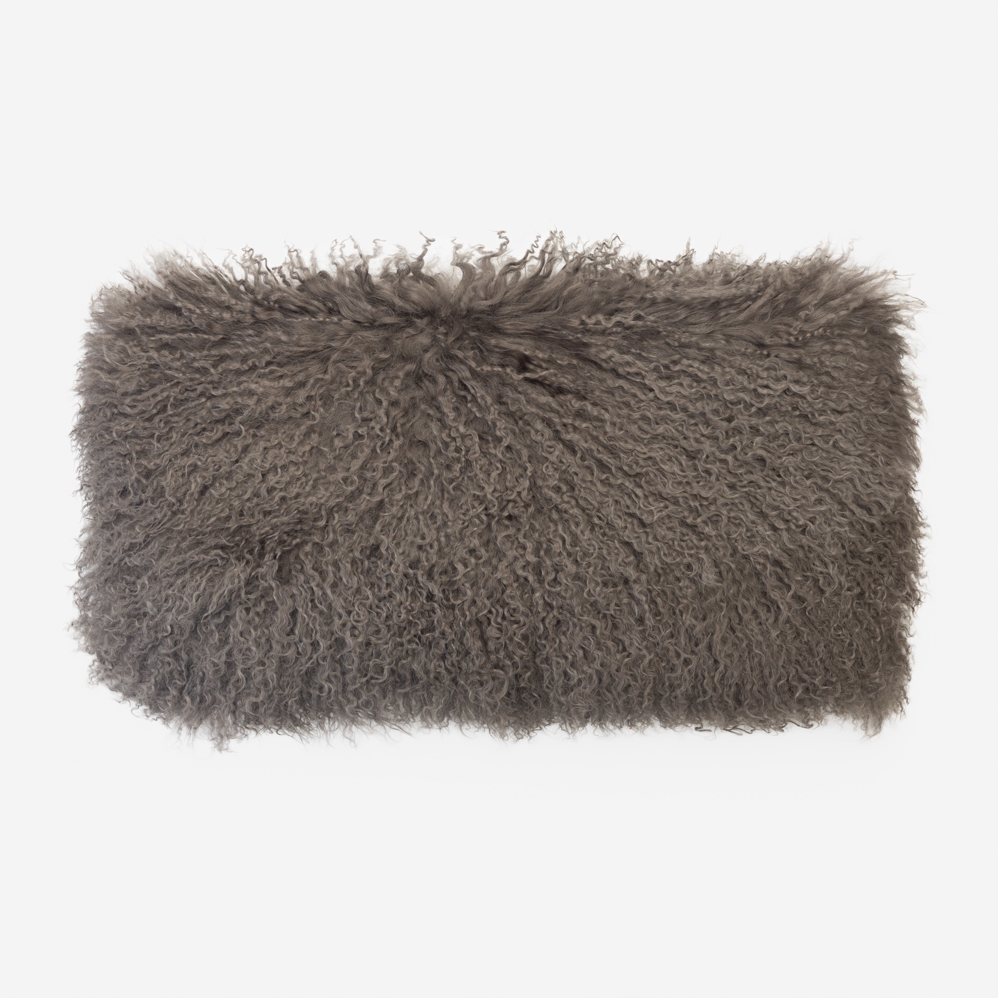 Ncl1060tlm | Amity Home Amity home juno lumbar pillow in ash taupe curly tibetan sheepskin