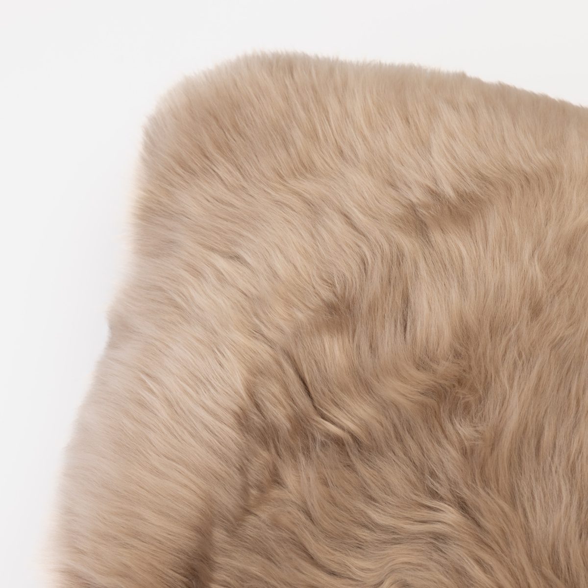 Amity home sable pillow in mocha mist   long sheepskin fur