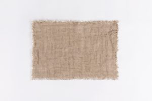 Amity home ashford linen placement in natural   frayed edges