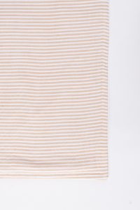Amity home cape cod seersucker placemat in taupe   horizontal stripes