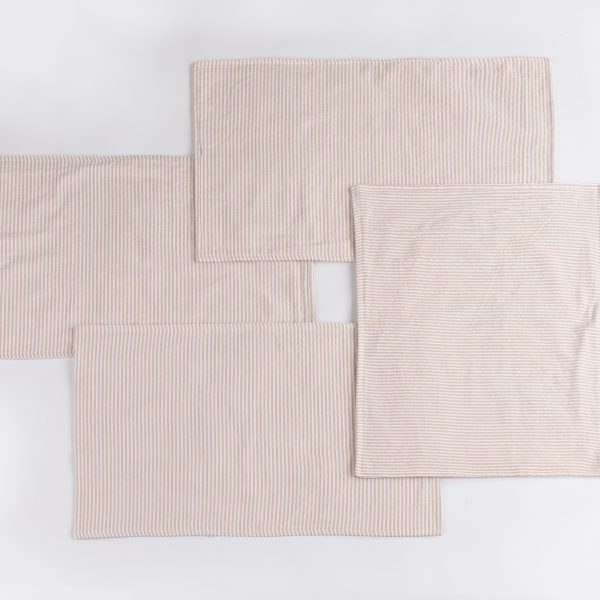 Cape Cod Seersucker Placemat, Taupe (Set Of 4)