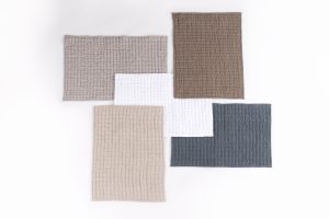 Amity home catalina placemat linen in white   puffed quilted texture