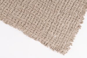 Amity home trawick linen table runner in natural   chunky open weave