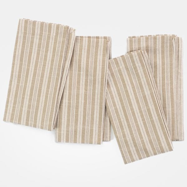 MALLORY NAPKINS (Set of 4), MUSHROOM