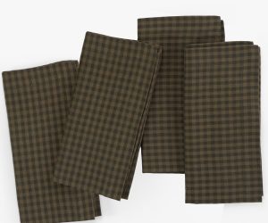 Amity home zane napkins set of 4 in cypress   gingham pattern