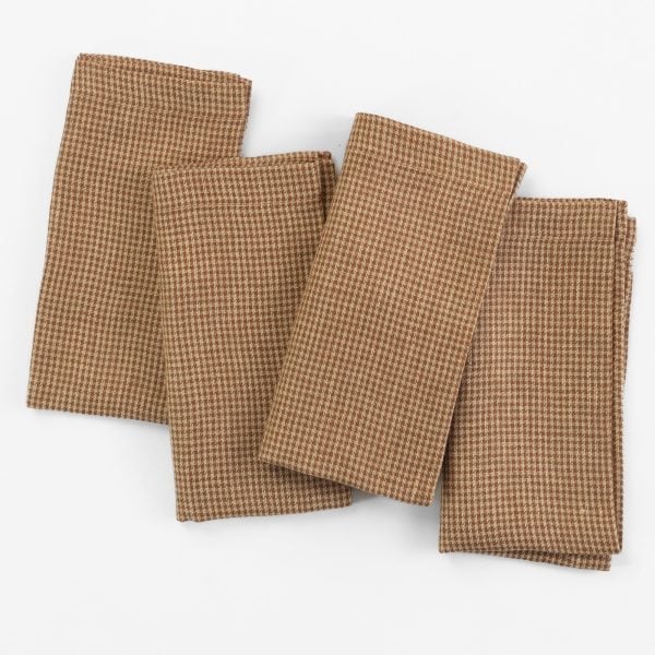 GARRETT NAPKINS (Set of 4), SADDLE