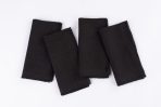 Amity home ranier linen dinner napkin set in asphalt   linen texture
