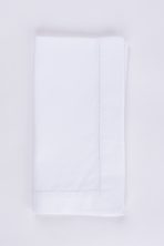 Amity home murano dinner napkin set in white   delicate hemstitch border