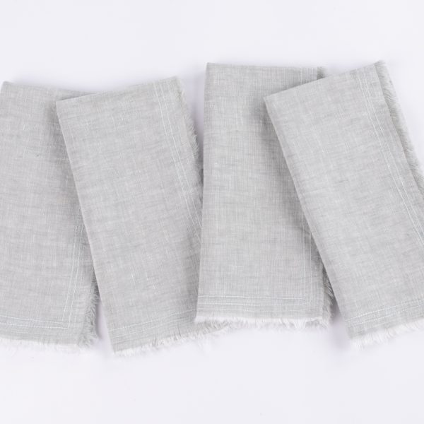Brisbane Linen Dinner Napkin Set (Set Of 4), Seaglass