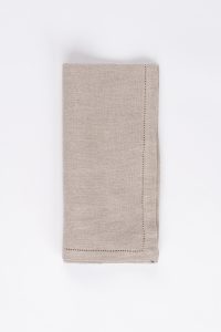 Amity home basillo linen dinner napkin set set of 4 in natural   delicate hemstitch detail