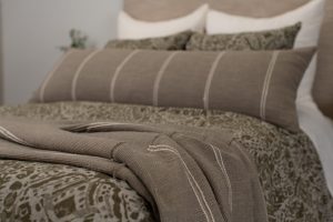 Amity home ramira duvet cover in cypress   intricate patterned print