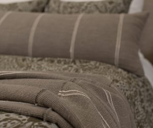 Amity home rhodes sham body pillow in pewter   vertical white stripes