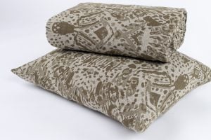 Amity home ramira duvet cover in cypress   organic abstract print