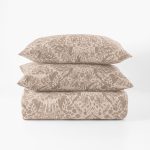 Amity home ramira duvet cover in mushroom   abstract pattern