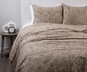 Amity home ramira duvet cover in mushroom   abstract pattern