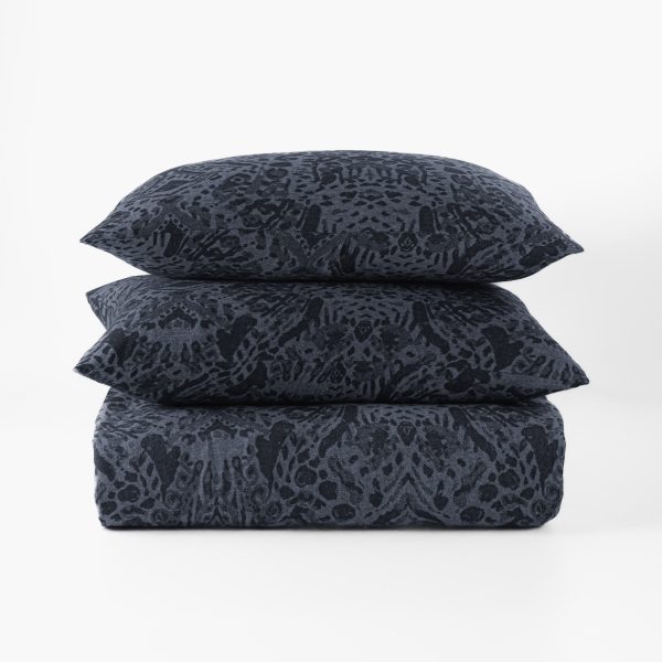 Ramira Duvet Cover, Steel Blue