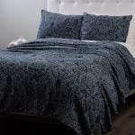 Amity home ramira duvet cover in steel blue   abstract pattern