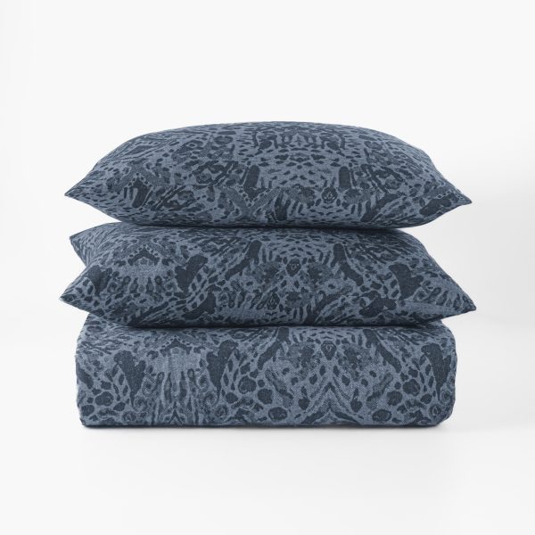 Ramira Duvet Cover, Steel Blue