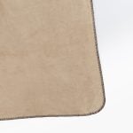 Amity home culver coverlet in cocoa   plush fabric with whipstitch edge