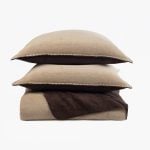Amity home culver coverlet in cocoa   reversible plush fabric