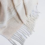 Amity home luca merino throw in natural   striped merino texture