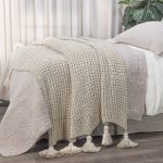 Amity home lawrence throw in natural   chunky knit texture