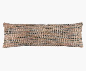 Amity home landon pillow in dusk multi tone   handwoven texture