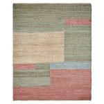 Amity home webb rug in multi color geometric   handwoven jute texture