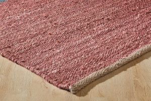Amity home webb rug in terracotta   chunky woven texture