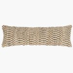 Amity home philips cypress bolster in natural   textured weave