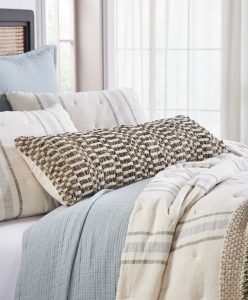 Amity home philips cypress x long bolster in natural   textured weave