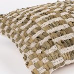 Amity home philips cypress x long bolster in olive green  natural   woven leather