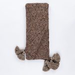 Amity home jace throw in saddle   chunky knit texture