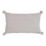 Amity home stewart bolster in neutral   pom pom corners