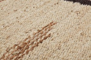 Amity home omie rug in natural with brown stripes   chunky woven texture