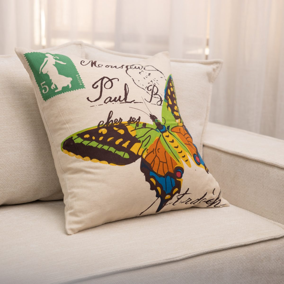 Woodland Butterfly, Pillow - Image 4