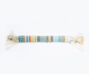 Amity home tallulah pencil bolster in multi color   textured woven stripes